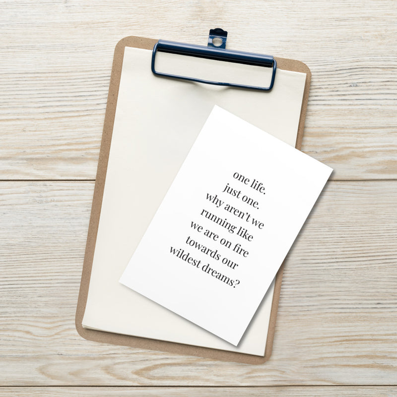 ONE LIFE Art Card