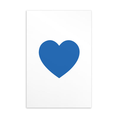 BLUE HEART Art Card