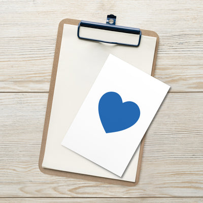 BLUE HEART Art Card