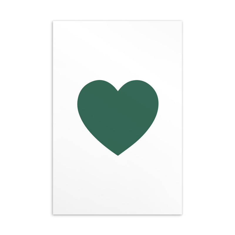 GREEN HEART Art Card