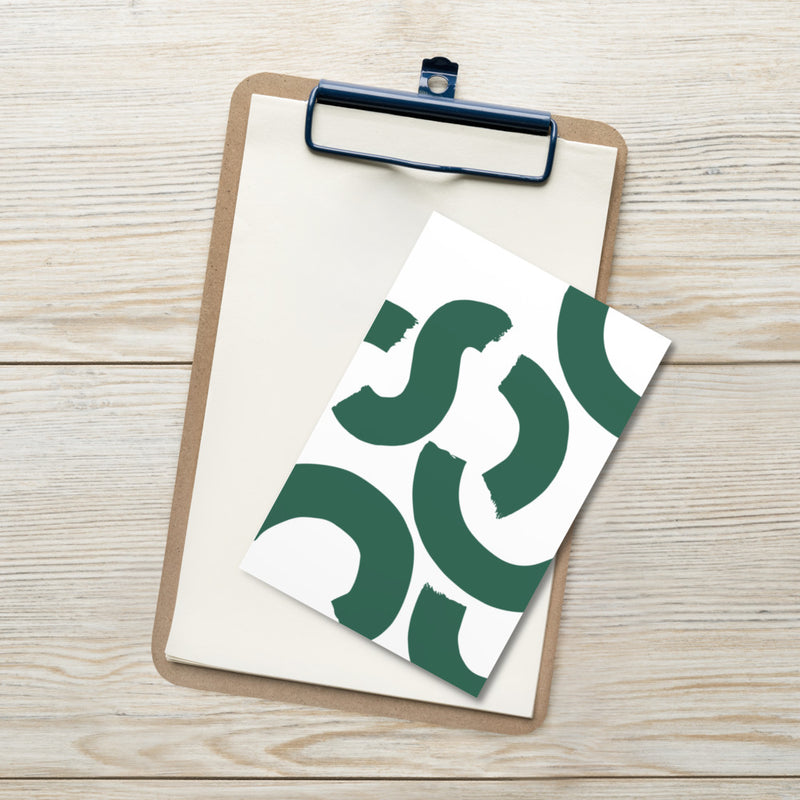 GREEN SQUIGGLE Art Card