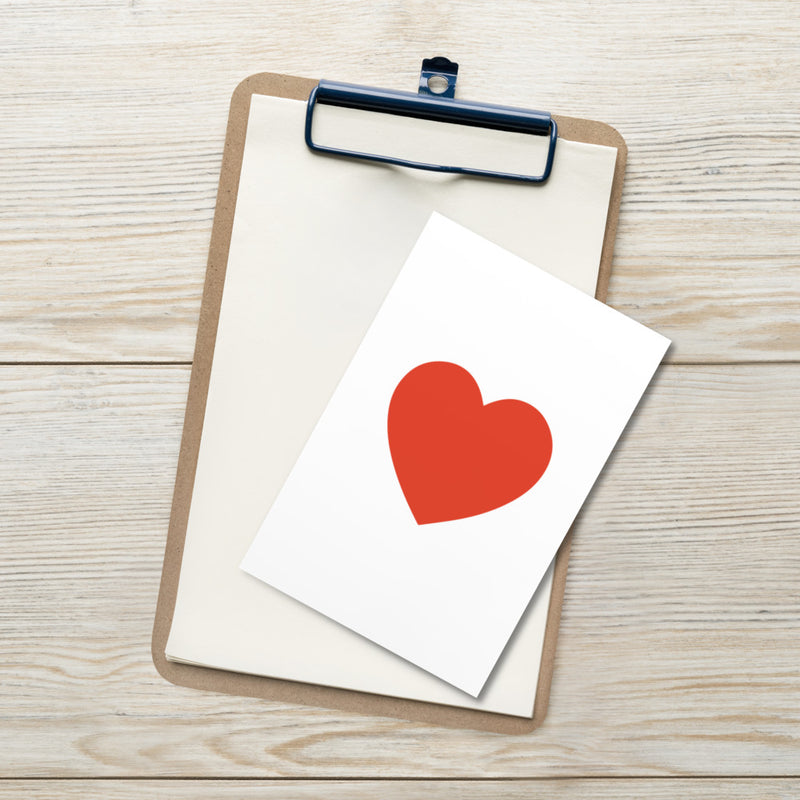RED HEART Art Card