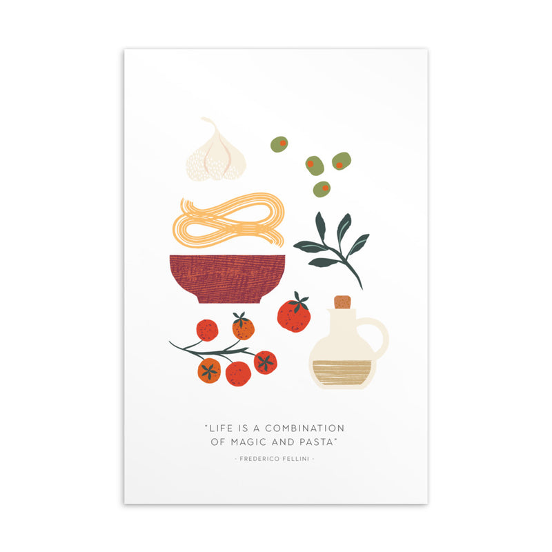 LIFE IS PASTA Art Card
