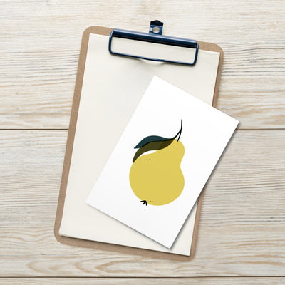Pear Art Card