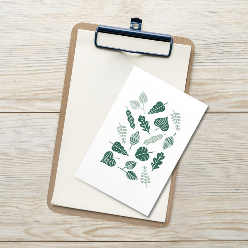 GREEN LEAVES Art Card