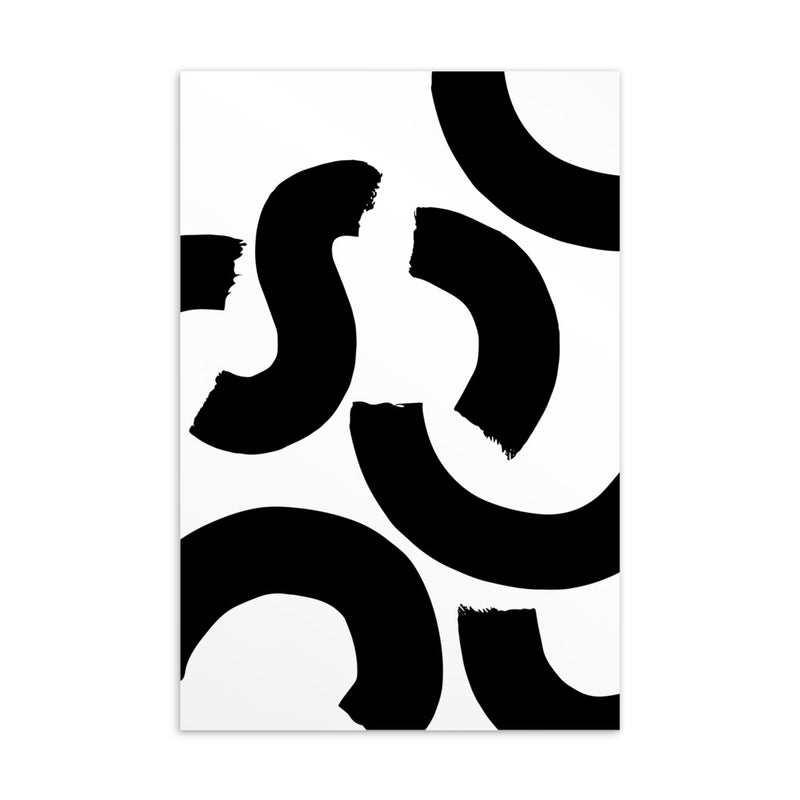 BLACK SQUIGGLE Art Card