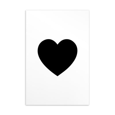 BLACK HEART Art Card