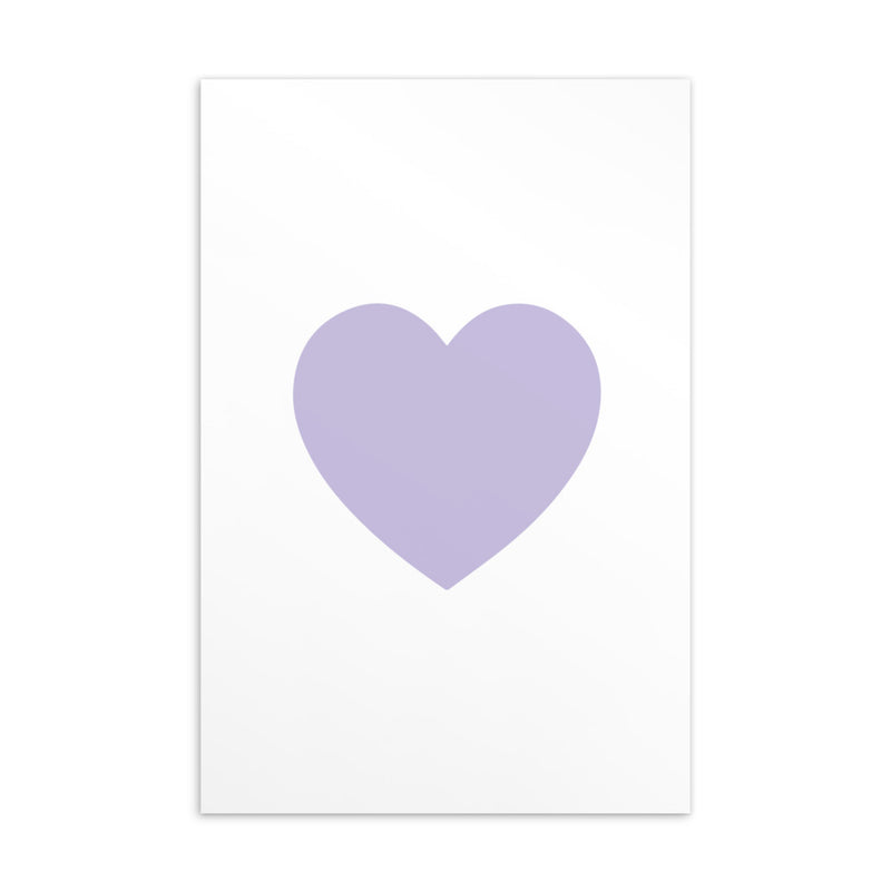 LILAC HEART Art Card