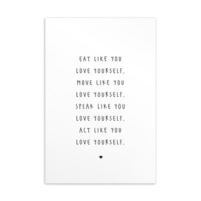 LOVE YOURSELF Art Card