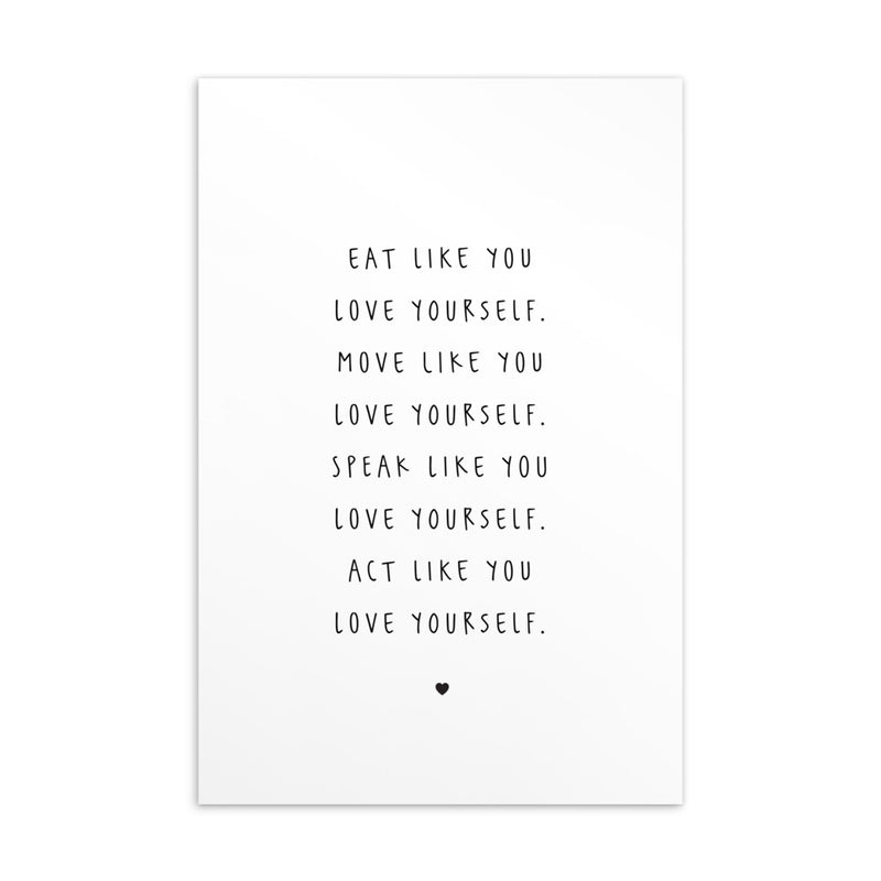 LOVE YOURSELF Art Card