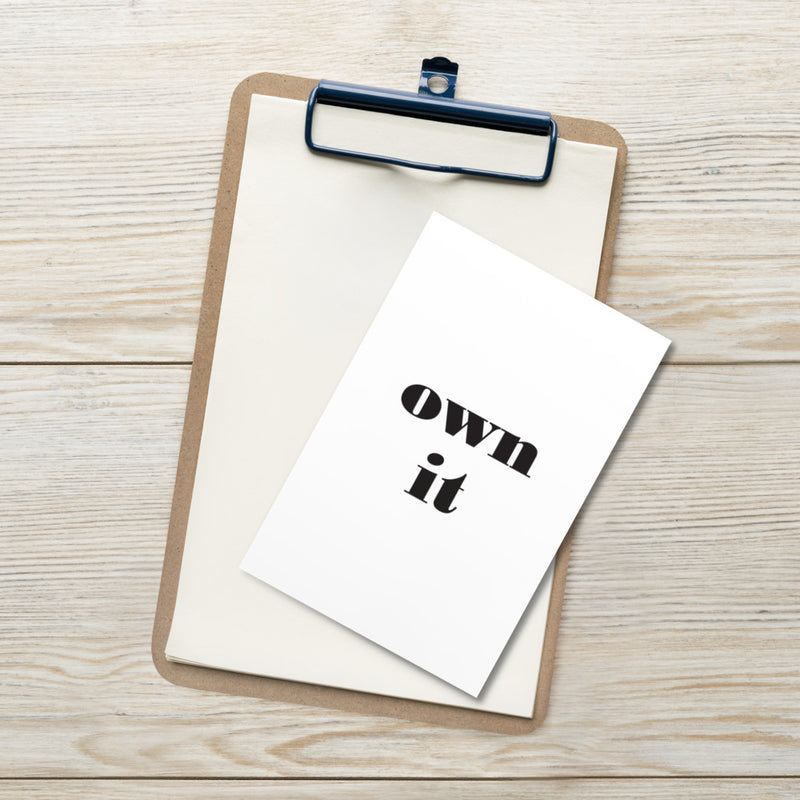 OWN IT Art Card