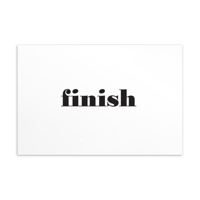 FINISH Art Card