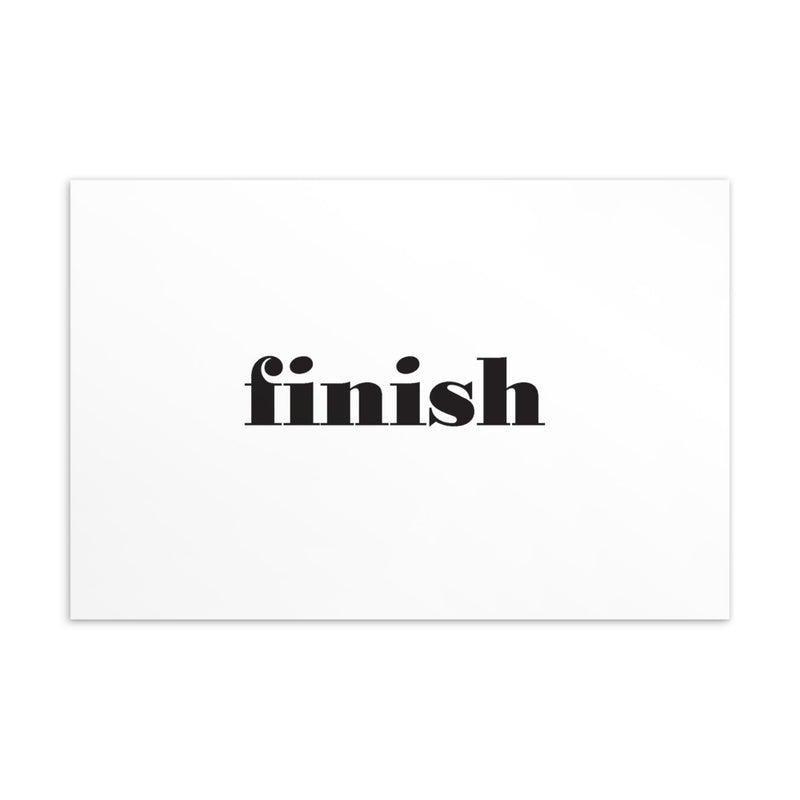 FINISH Art Card