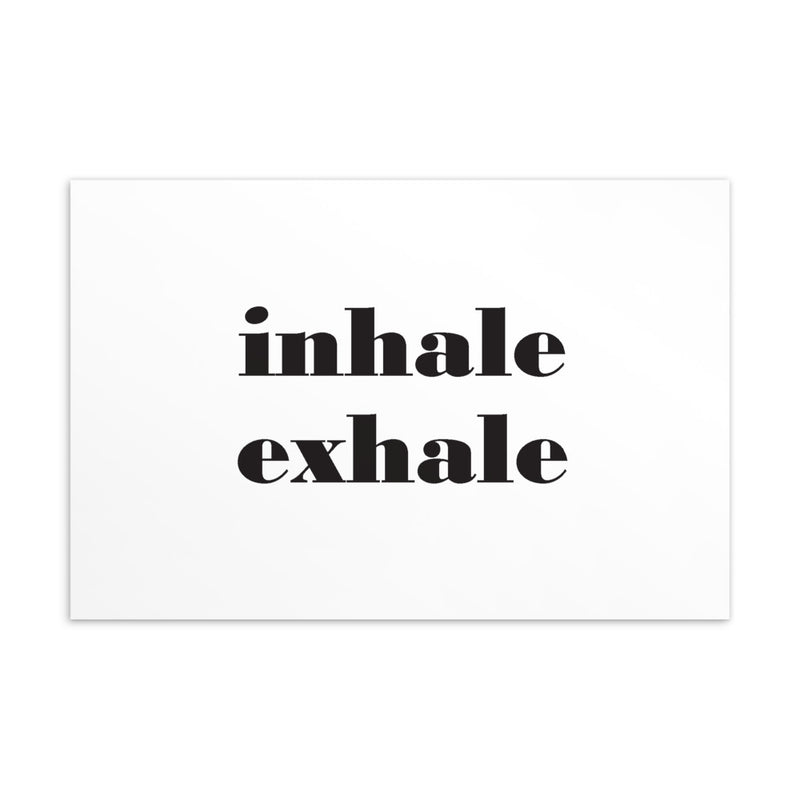 INHALE EXHALE Art Card