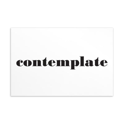 CONTEMPLATE Art Card