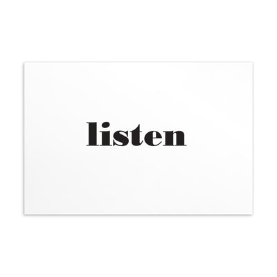 LISTEN Art Card