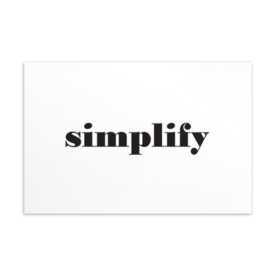 SIMPLIFY Art Card