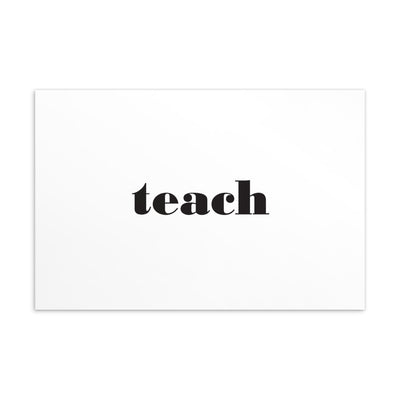 TEACH Art Card