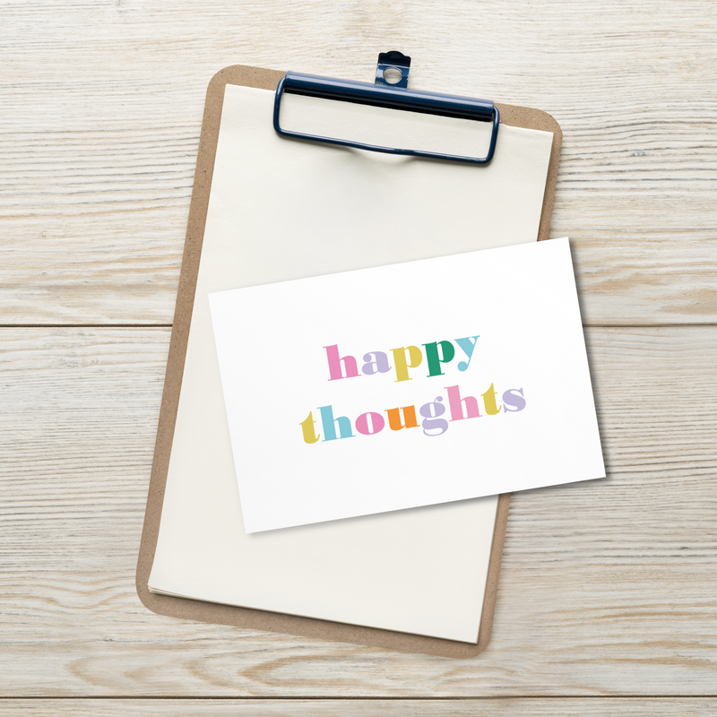 HAPPY THOUGHTS Art Card