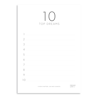 TOP 10 DREAMS Downloadable PDF