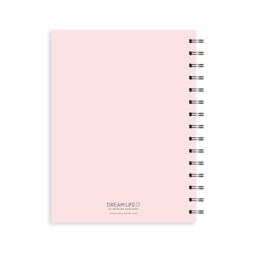 A5 Spiral Planner Undated - Weekly Planner - Pink