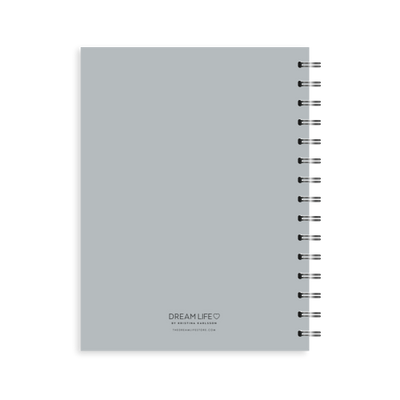 A5 Spiral Journal - Daily Wins - Grey