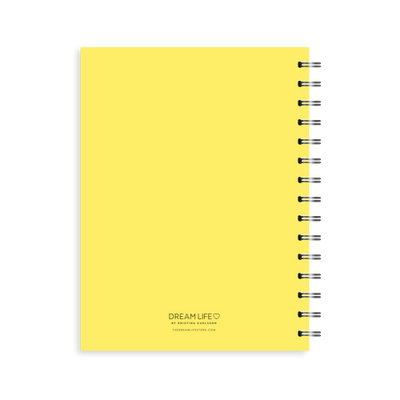 A5 Spiral Journal - Daily Progress - Plan Your Q2 - Yellow