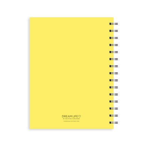 A5 Spiral Journal - Daily Progress - Plan Your Q2 - Yellow